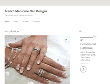 Tablet Screenshot of frenchmanicures.com